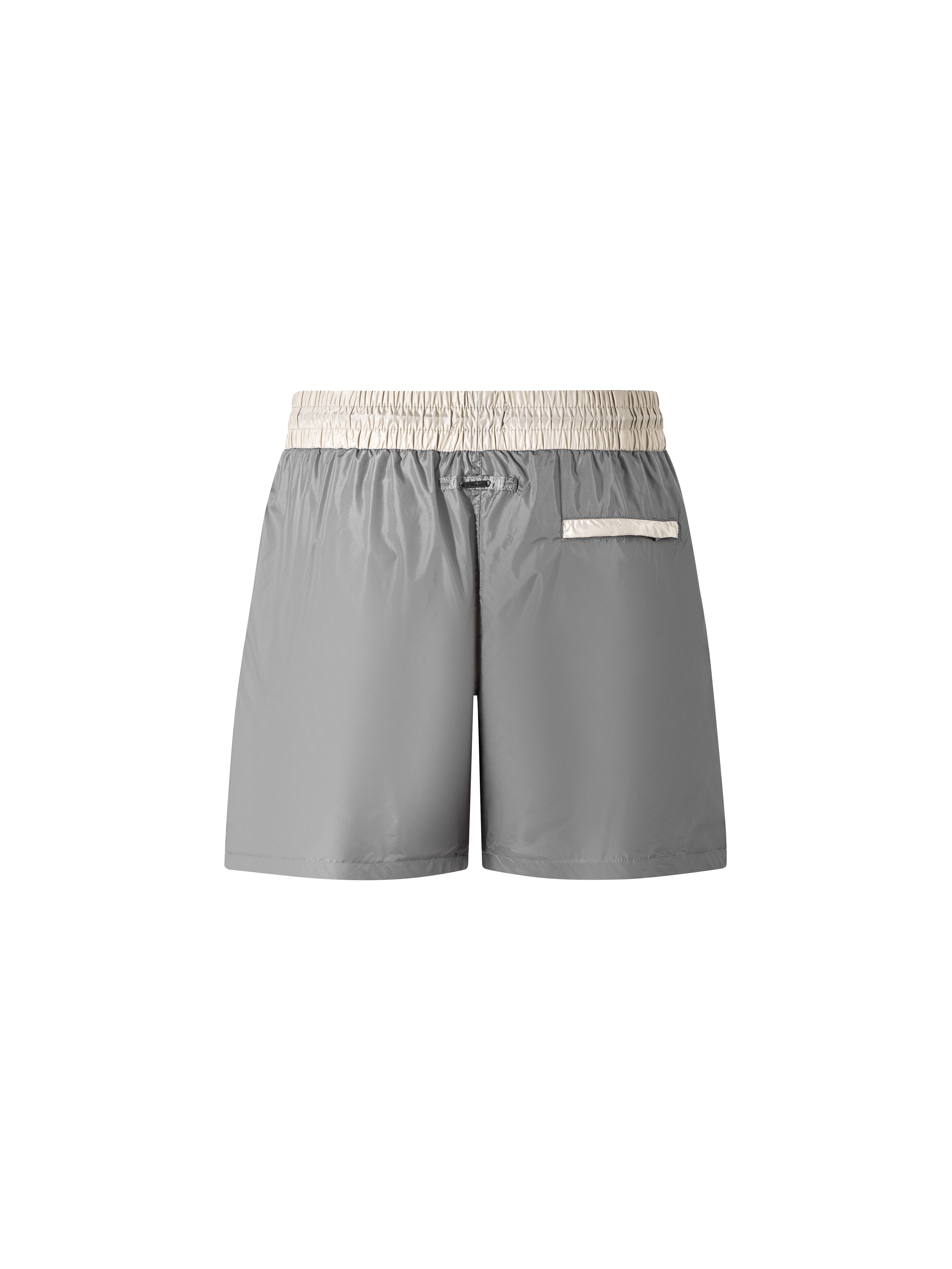 Catini Baratti Contrast Waistband Versatile Shorts Light Grey/Arenaria Beige
