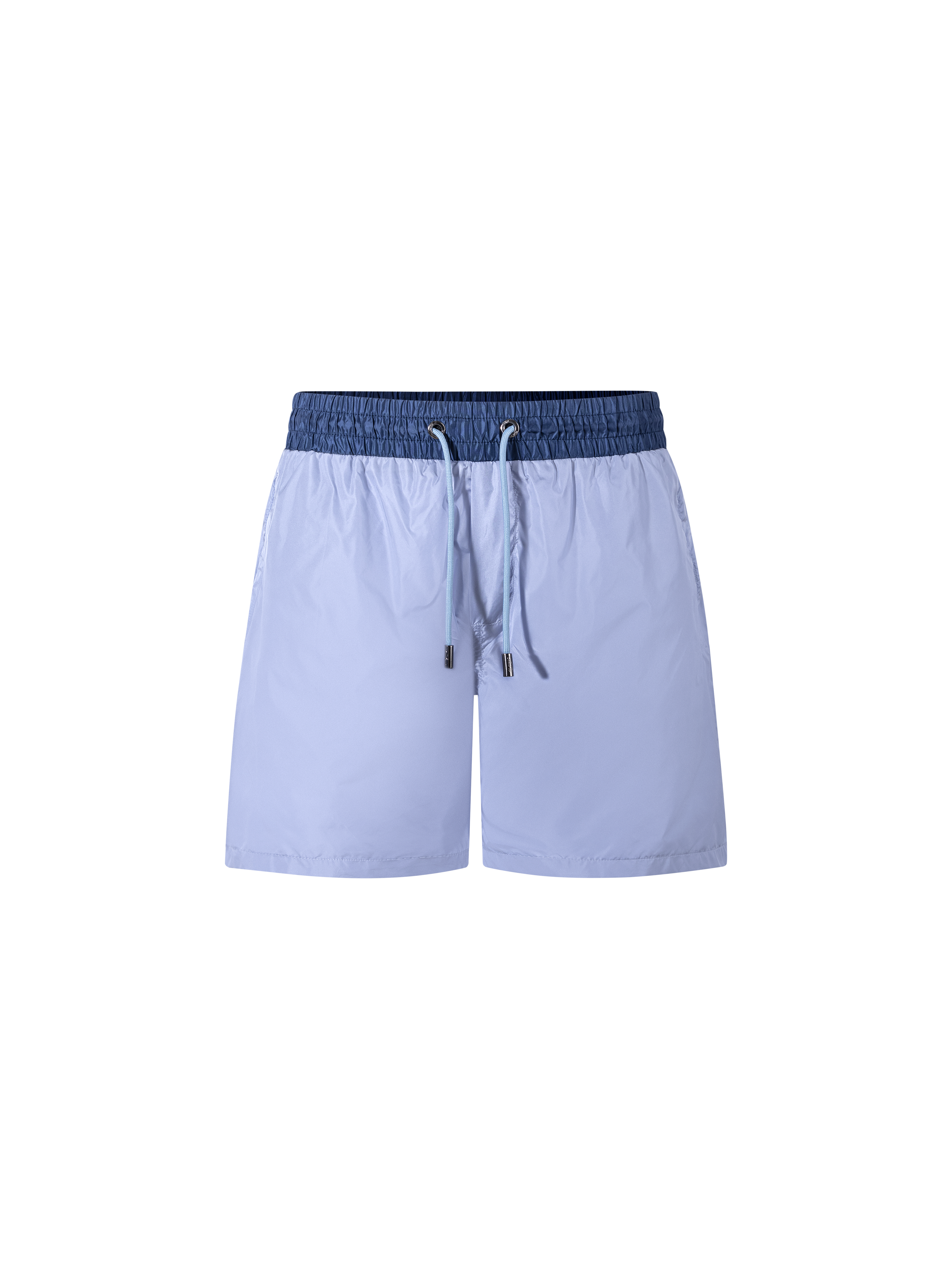 Catini Baratti Contrast Waistband Versatile Shorts Light Blue/Navy Blue