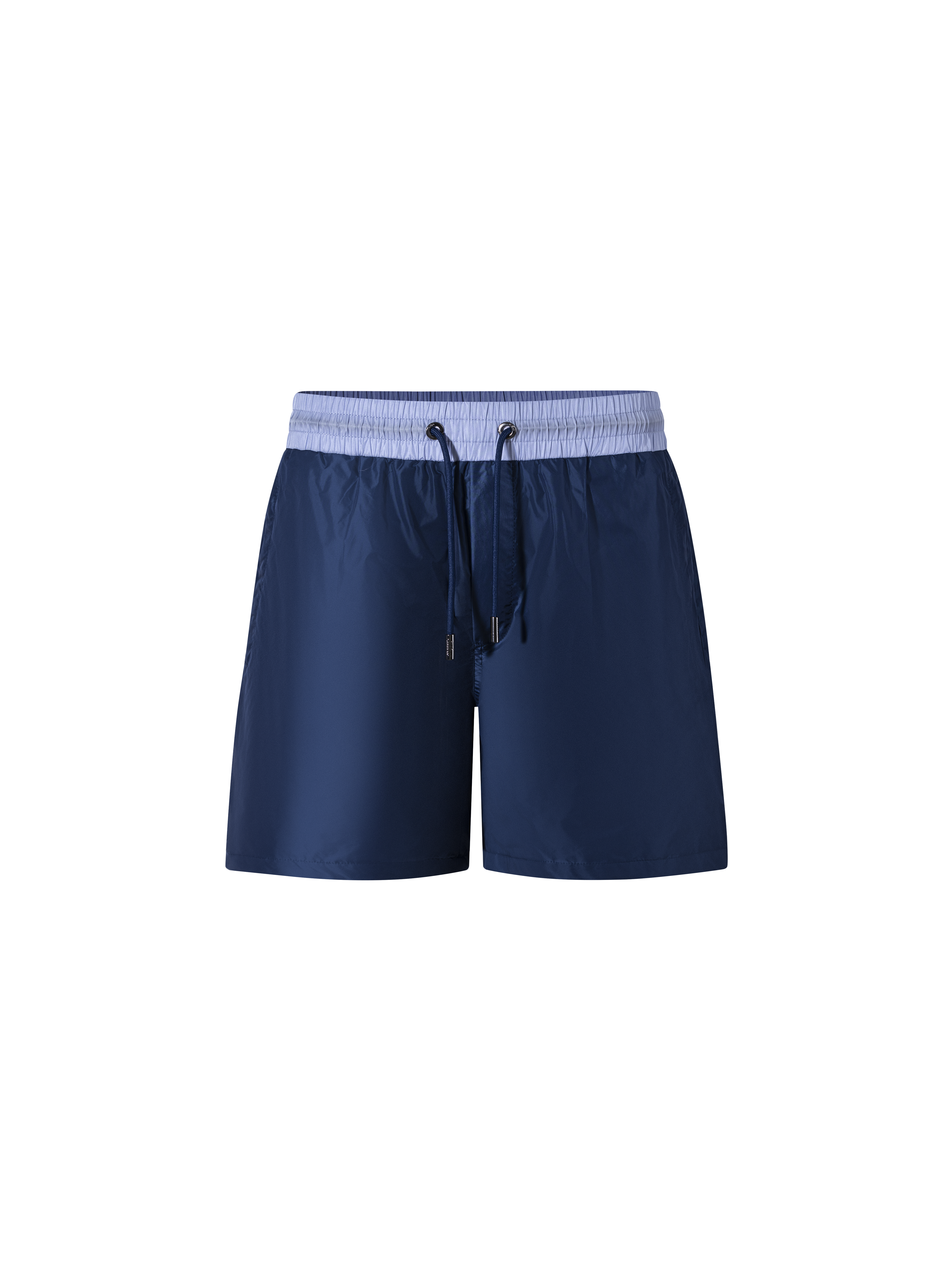 Catini Baratti Contrast Waistband Versatile Shorts Navy Blue/Light Blue