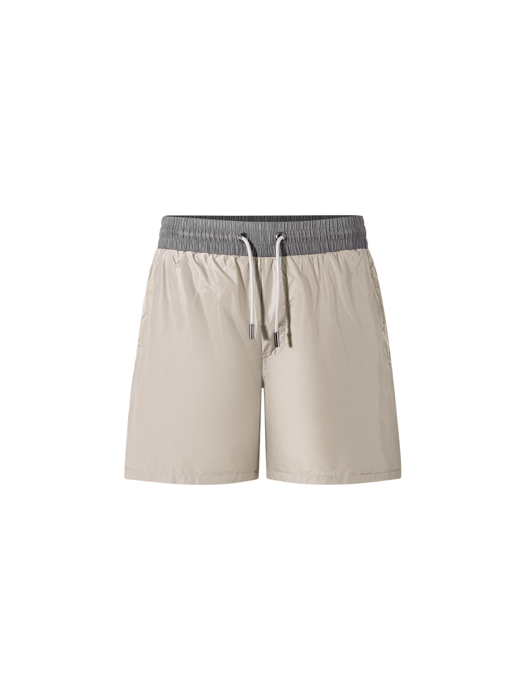 Catini Baratti Contrast Waistband Versatile Shorts Arenaria Beige/Dark Grey