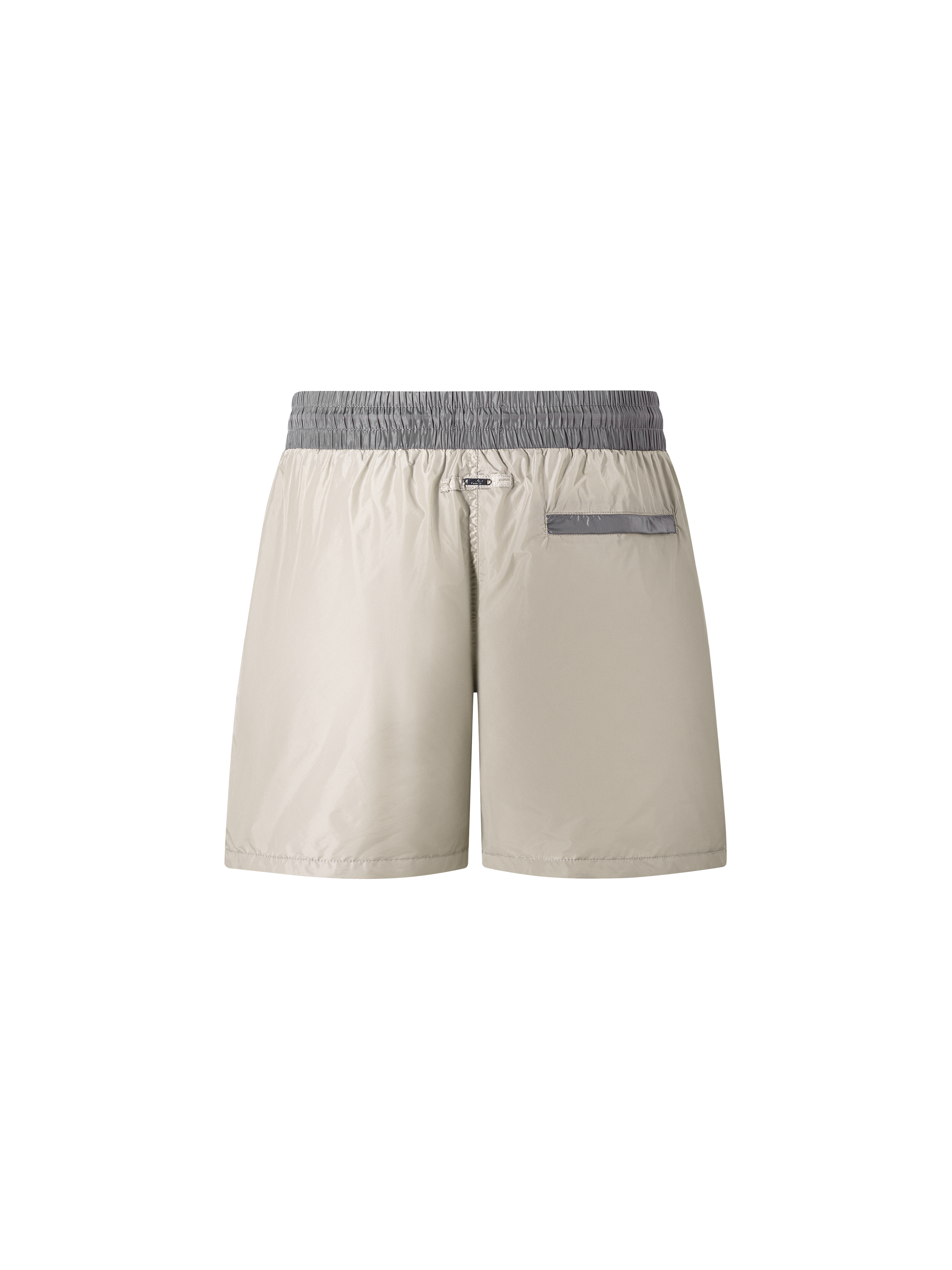Catini Baratti Contrast Waistband Versatile Shorts Arenaria Beige/Dark Grey