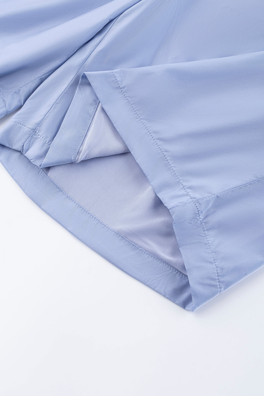 Catini Baratti Contrast Waistband Versatile Shorts Light Blue/Navy Blue