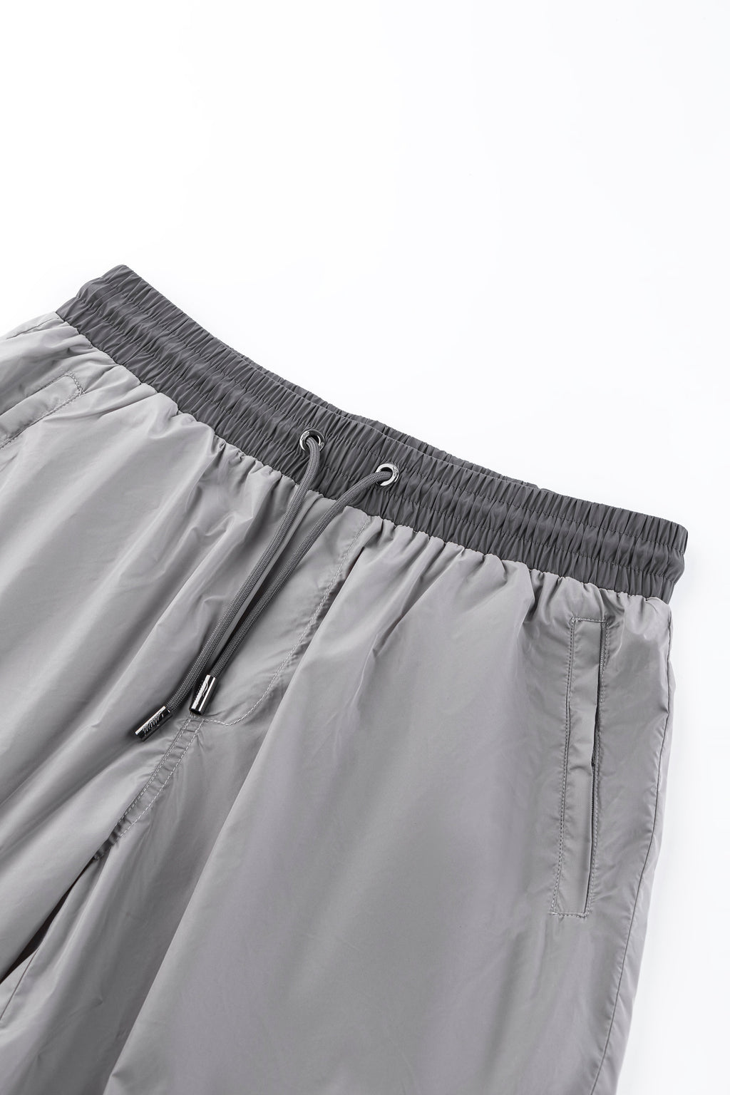 Catini Baratti Contrast Waistband Versatile Shorts Light Grey/Dark Grey