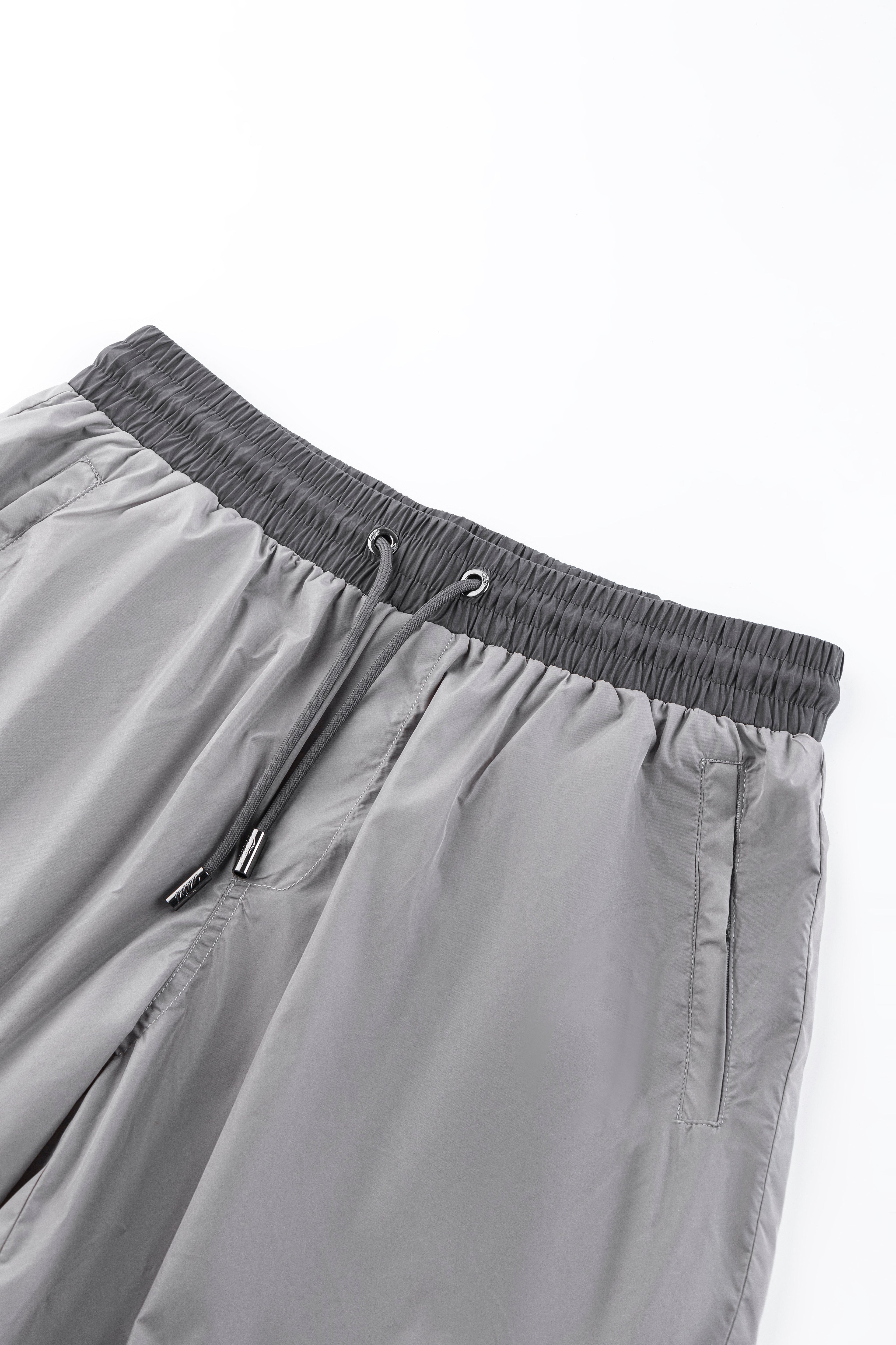 Catini Baratti Contrast Waistband Versatile Shorts Light Grey/Dark Grey