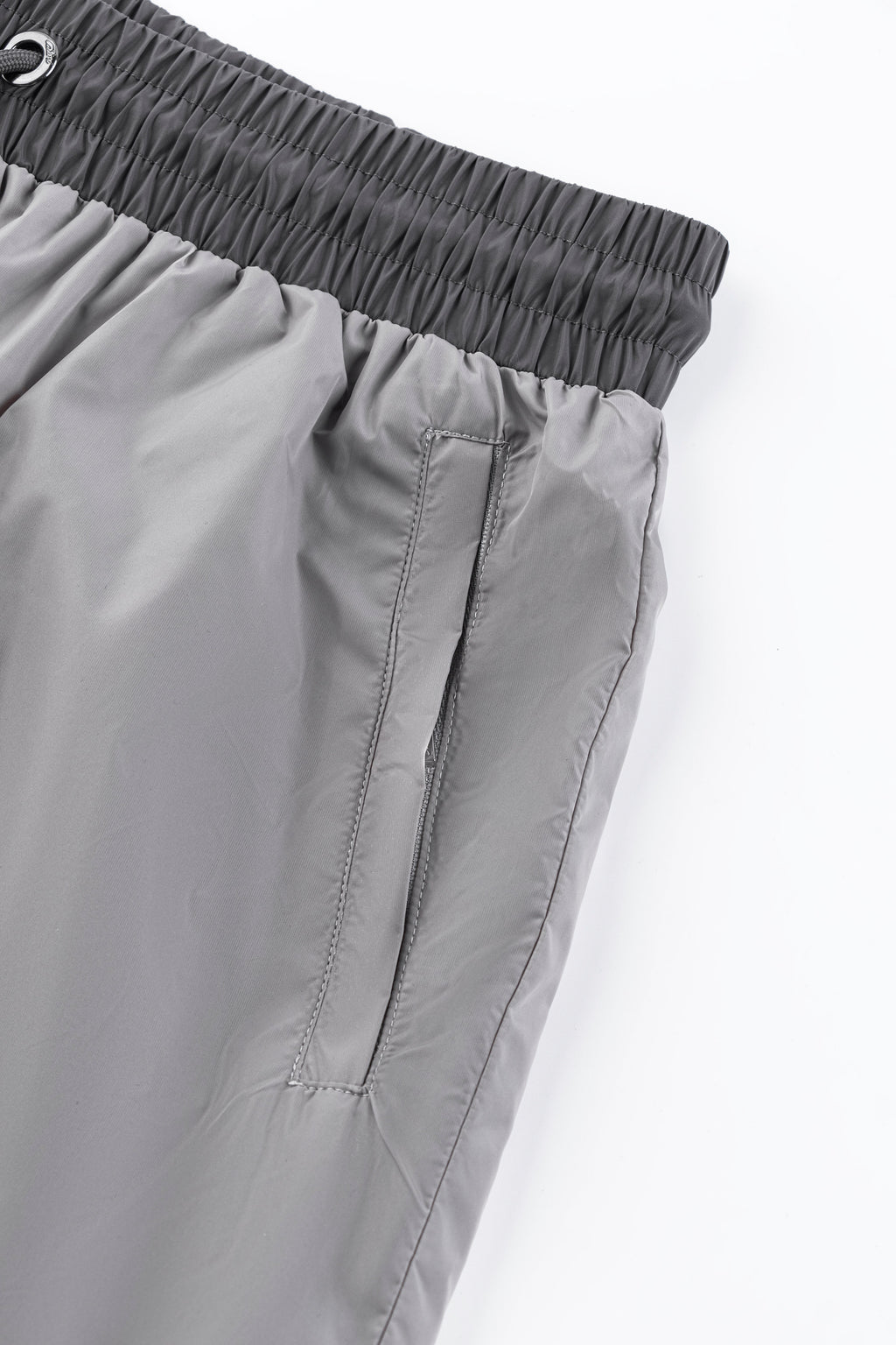Catini Baratti Contrast Waistband Versatile Shorts Light Grey/Dark Grey