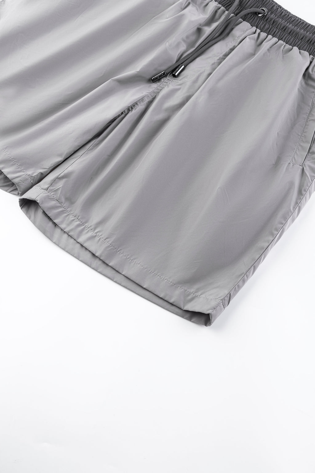 Catini Baratti Contrast Waistband Versatile Shorts Light Grey/Dark Grey