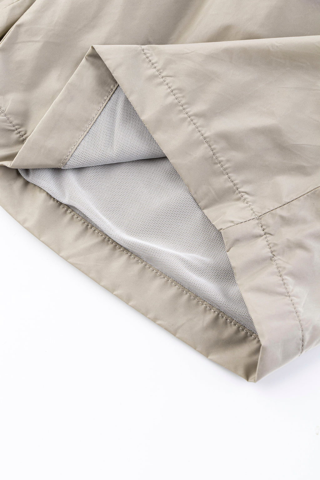 Catini Baratti Contrast Waistband Versatile Shorts Arenaria Beige/Dark Grey