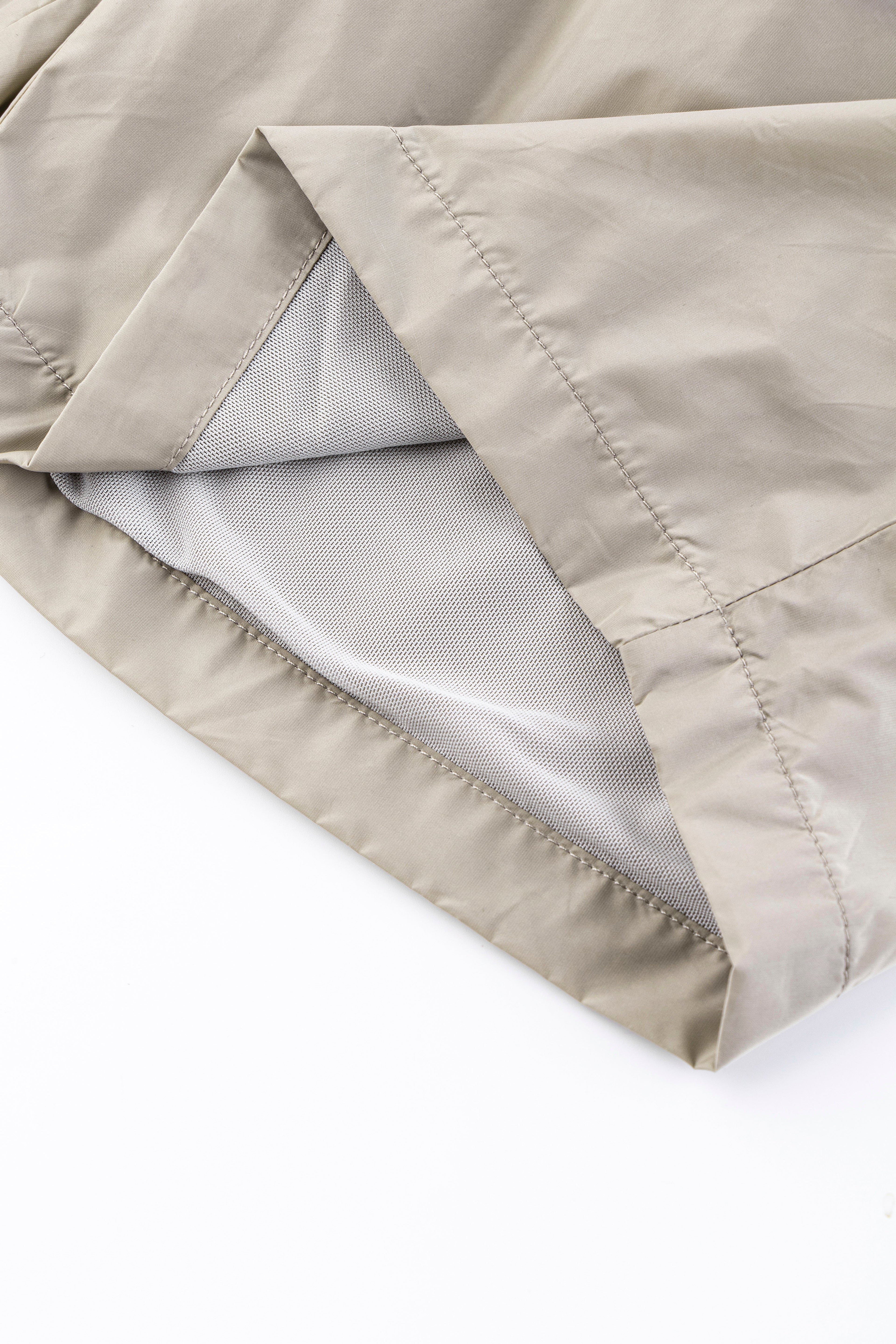 Catini Baratti Contrast Waistband Versatile Shorts Arenaria Beige/Dark Grey