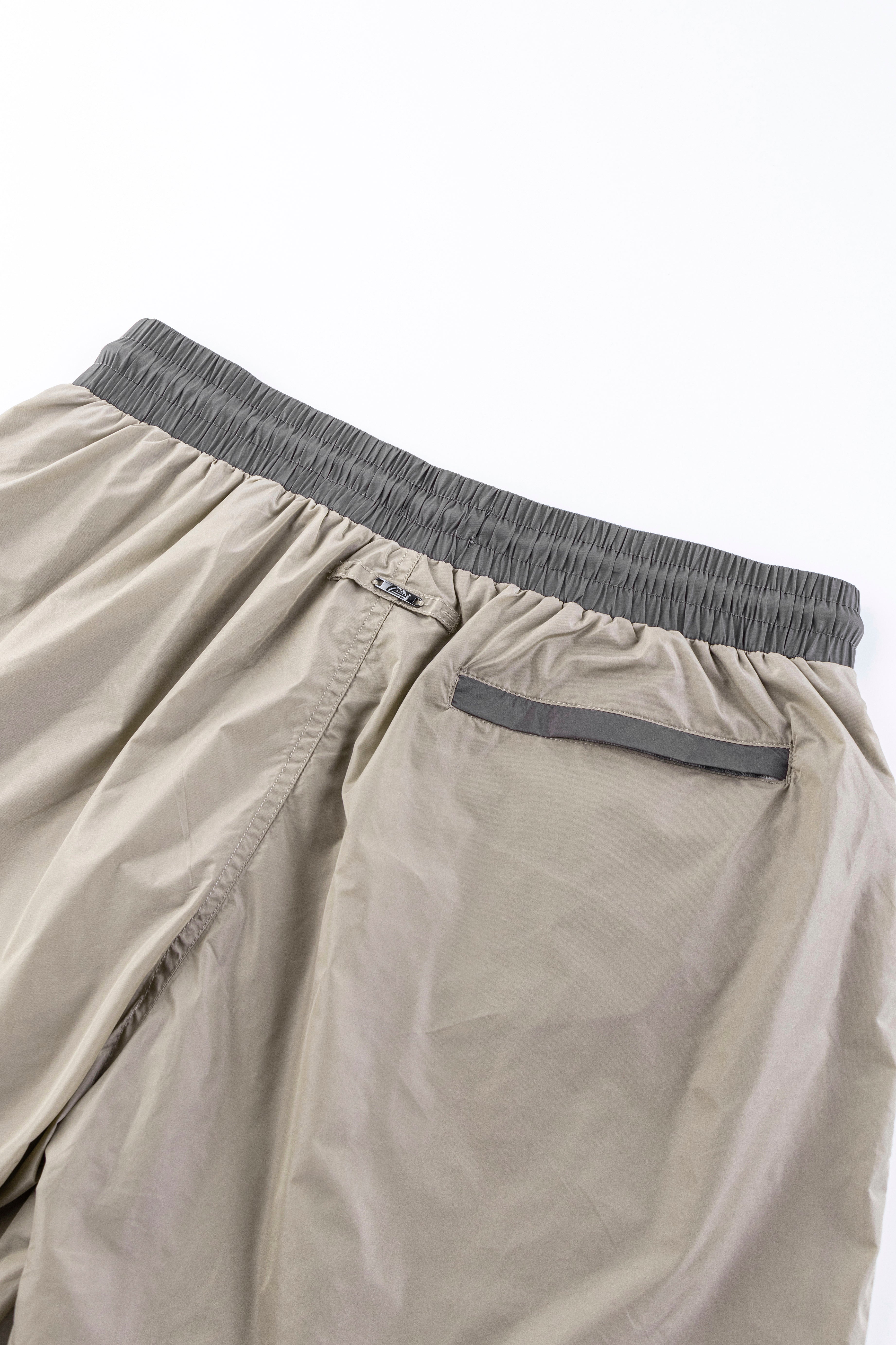 Catini Baratti Contrast Waistband Versatile Shorts Arenaria Beige/Dark Grey