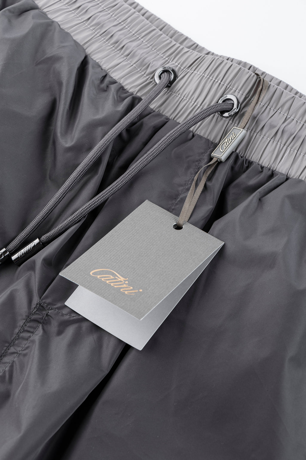 Catini Baratti Contrast Waistband Versatile Shorts Dark Grey/Light Grey