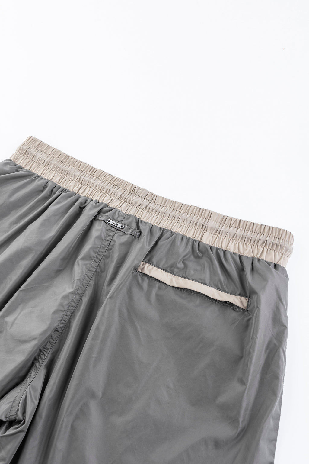 Catini Baratti Contrast Waistband Versatile Shorts Light Grey/Arenaria Beige
