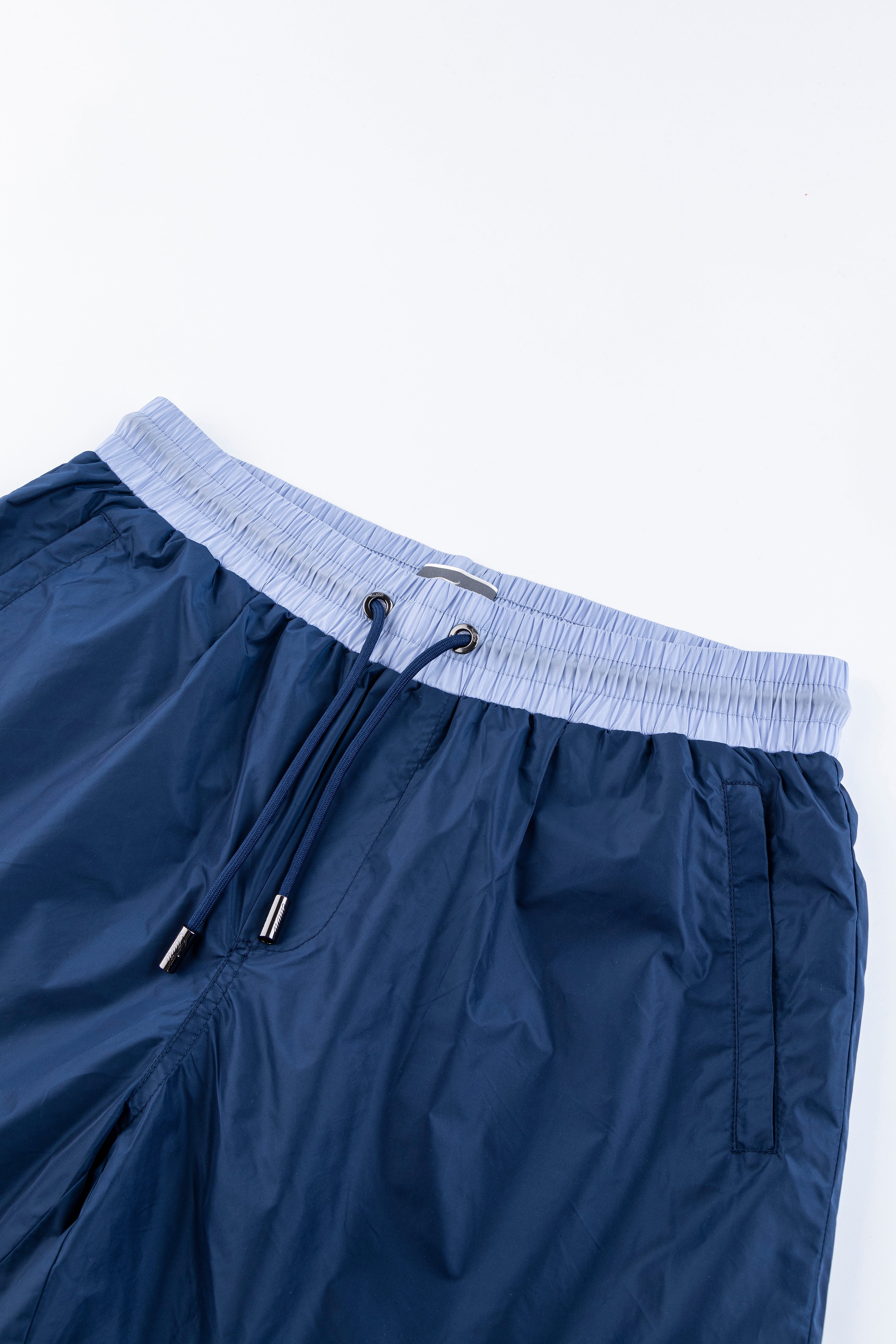 Catini Baratti Contrast Waistband Versatile Shorts Navy Blue/Light Blue