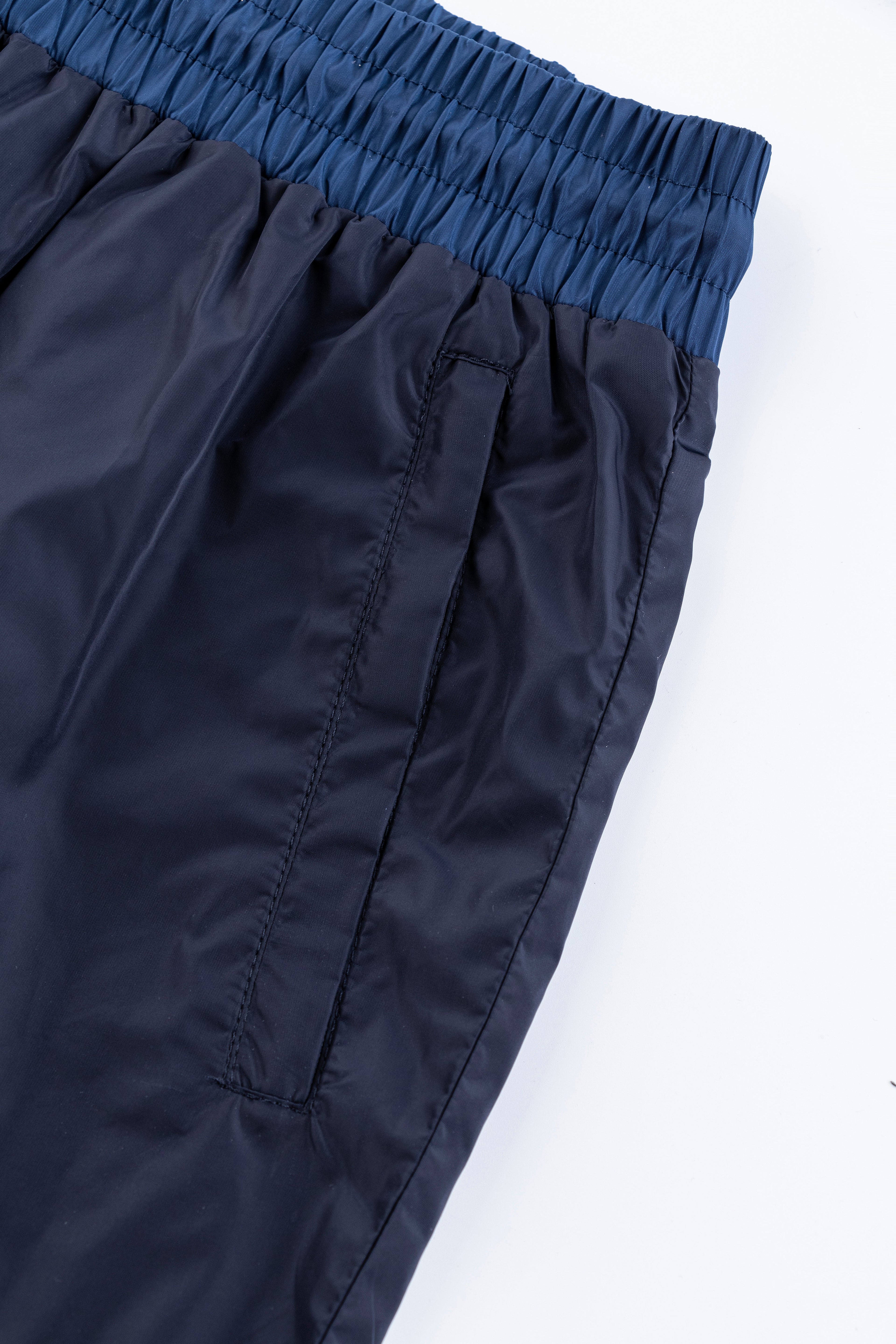 Catini Baratti Contrast Waistband Versatile Shorts Navy Blue/Dark Blue