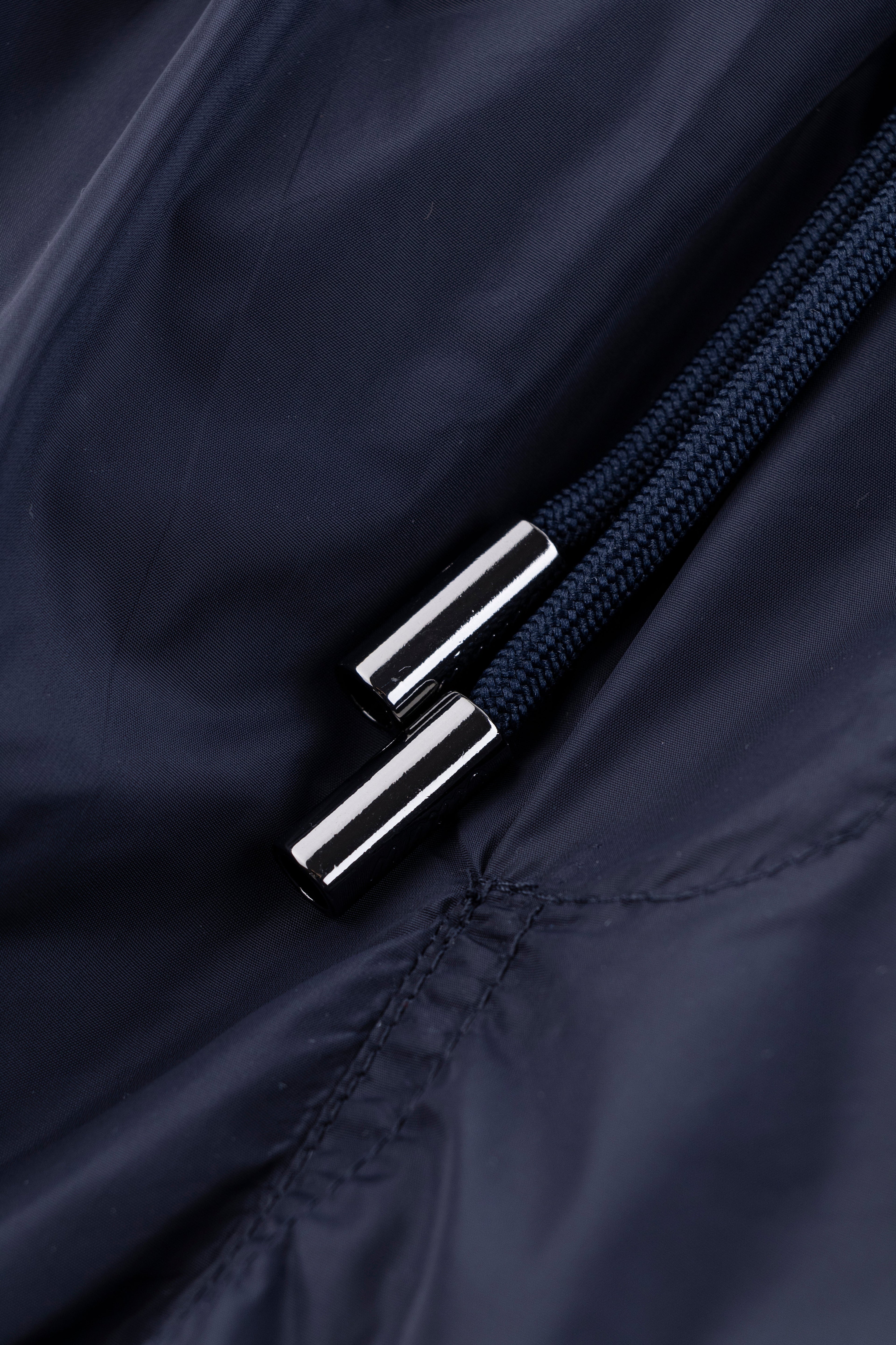 Catini Baratti Contrast Waistband Versatile Shorts Navy Blue/Dark Blue