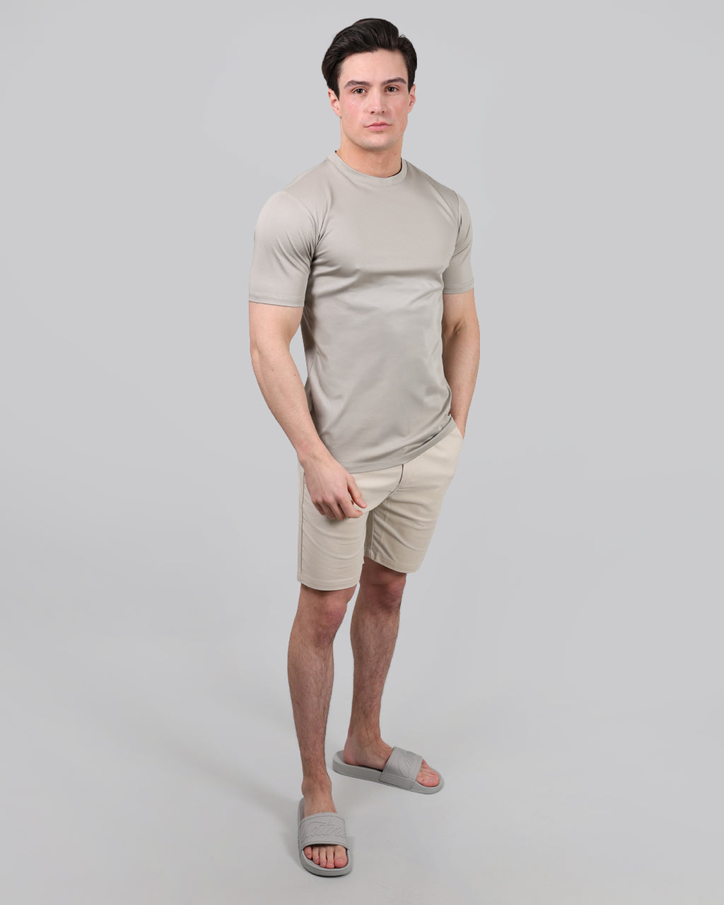 Catini Firenze Plain T-Shirt Champagne