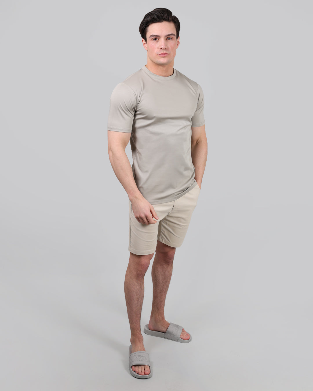 Catini Firenze Plain T-Shirt Champagne