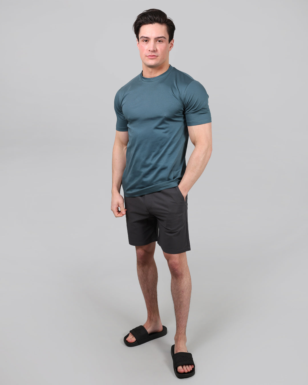 Catini Firenze Plain T-Shirt Dark Teal