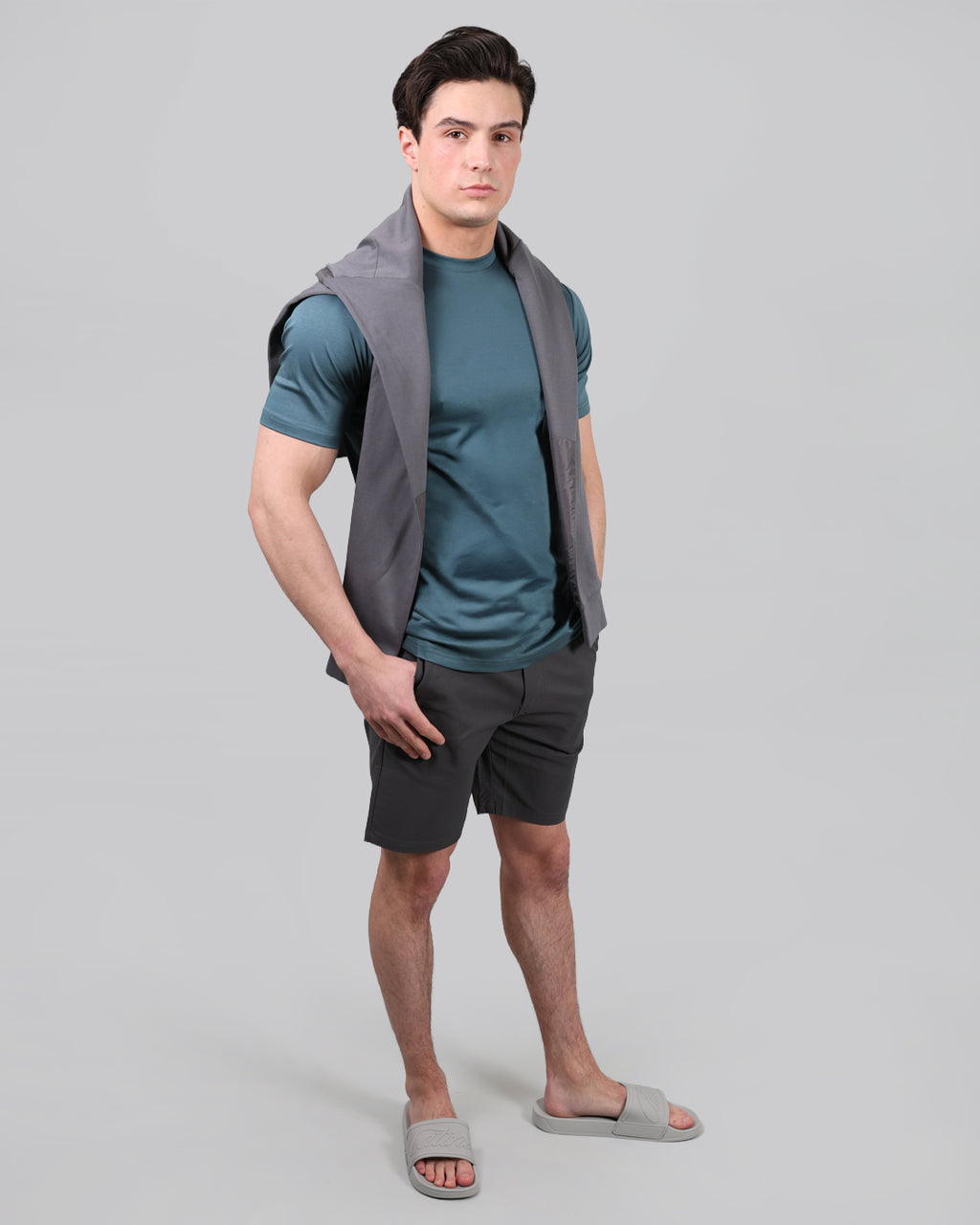 Catini Firenze Plain T-Shirt Dark Teal